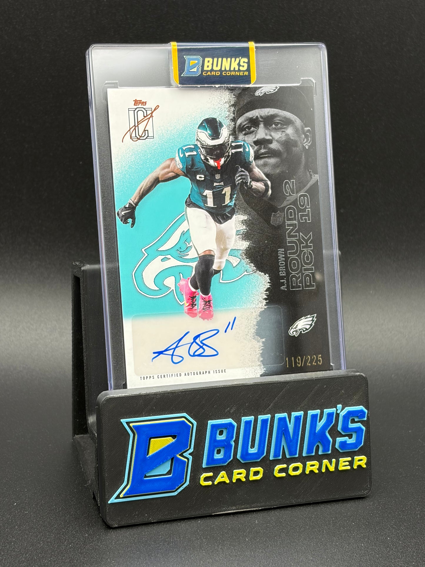 2025 AJ Brown Auto Topps Signature Class 119/225