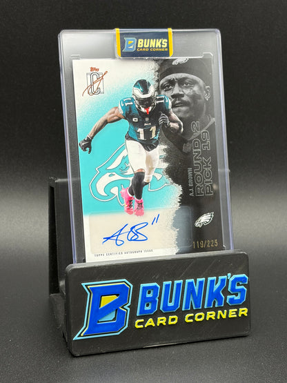 2025 AJ Brown Auto Topps Signature Class 119/225