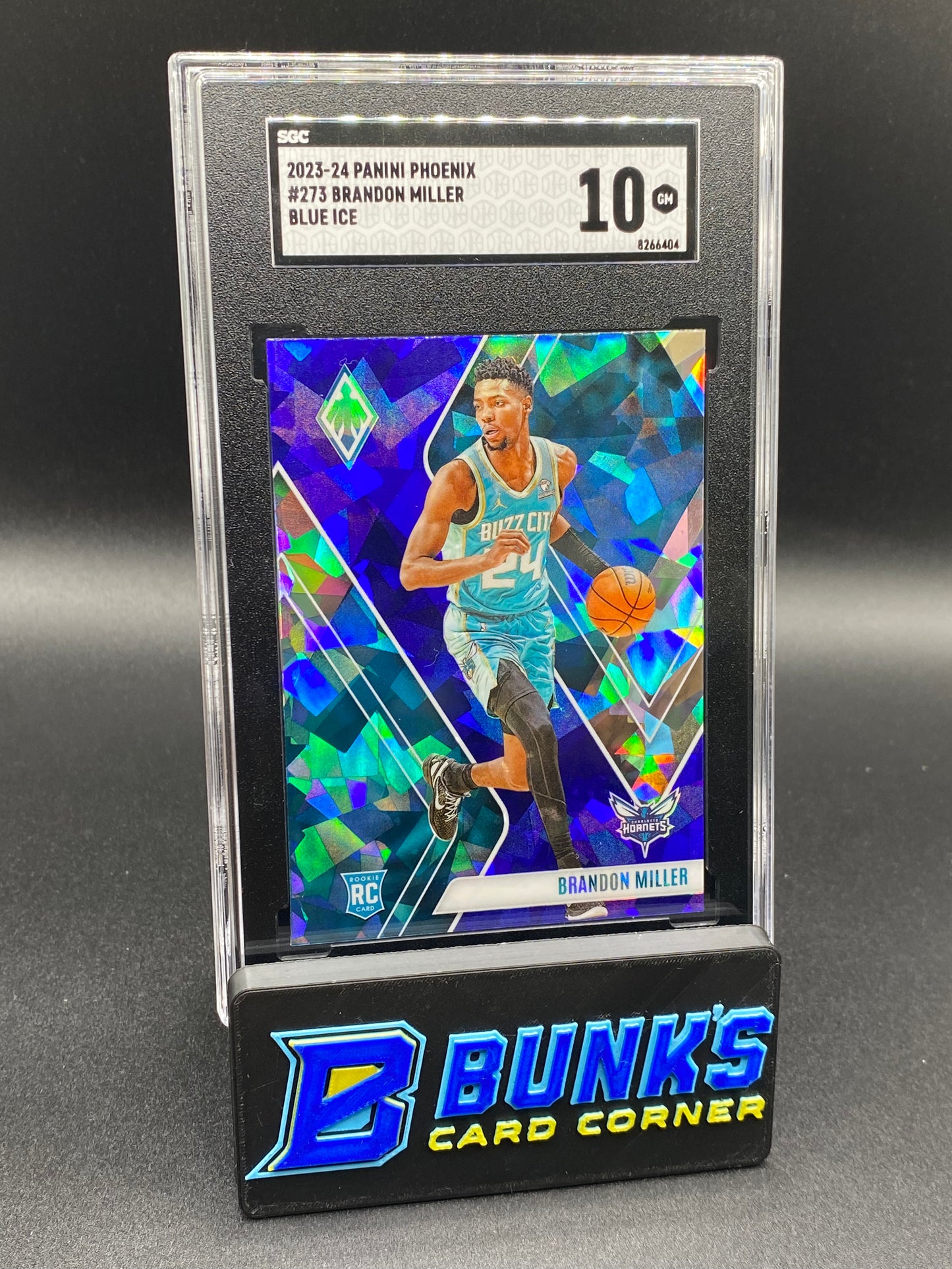 2023-24 Brandon Miller Blue Ice SGC 10 (Box A19)