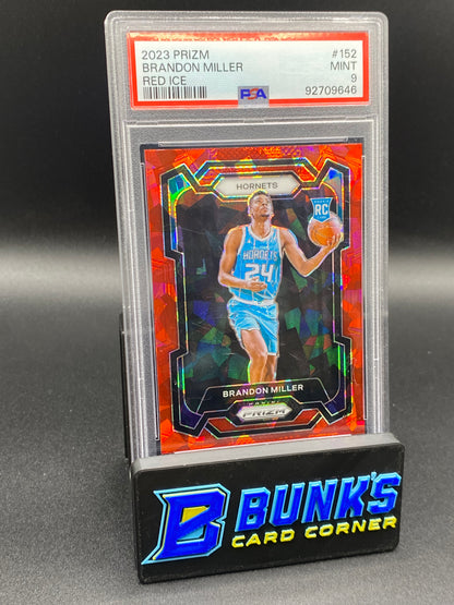 2023 Brandon Miller Red Ice RC PSA 9 (Box A19)