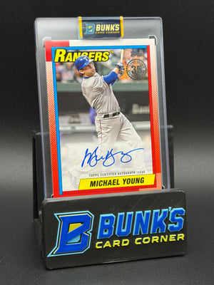 2025 Michael Young Topps '90 Auto