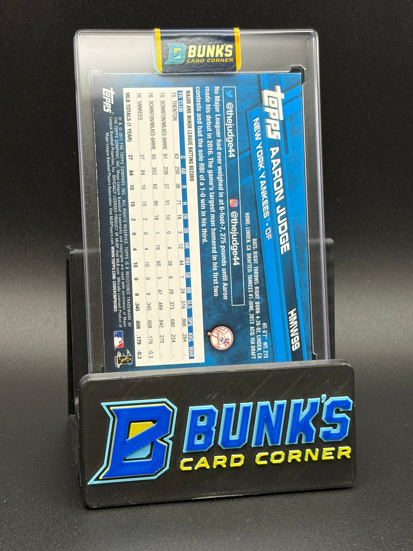 2017 Aaron Judge Topps Holiday
