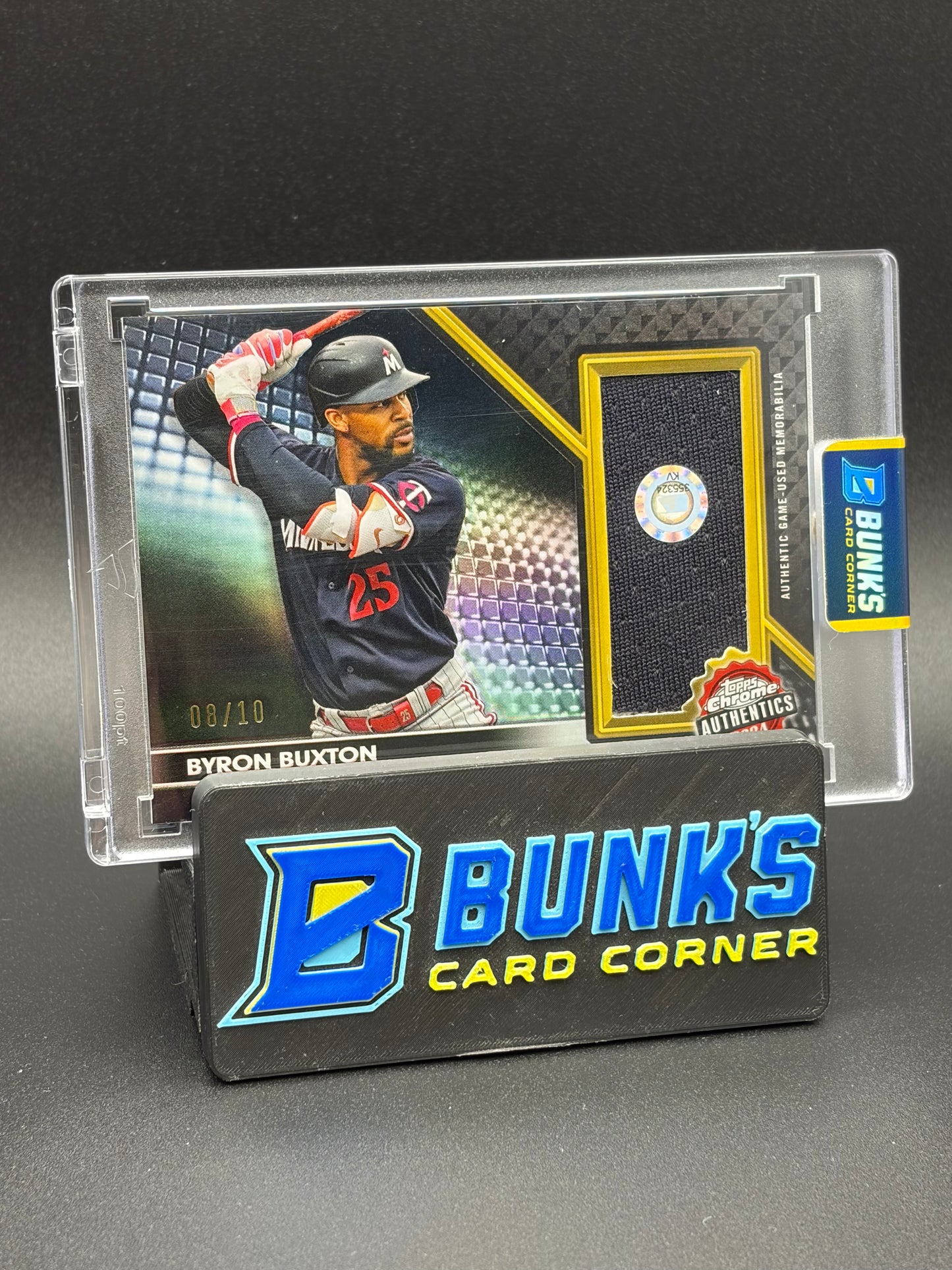 2024 Byron Buxton Topps Chrome AU Black 8/10