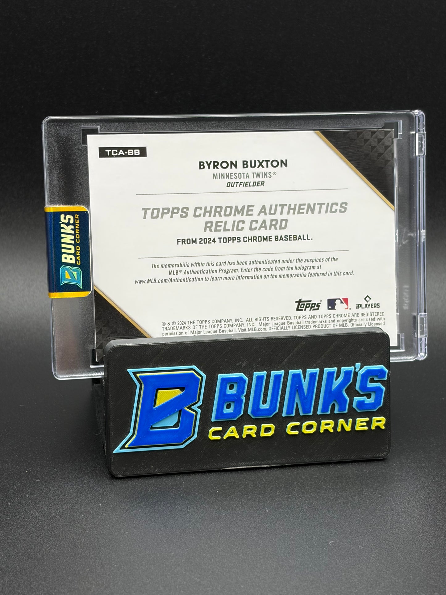 2024 Byron Buxton Topps Chrome AU Black 8/10