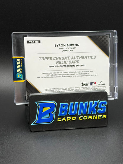 2024 Byron Buxton Topps Chrome AU Black 8/10