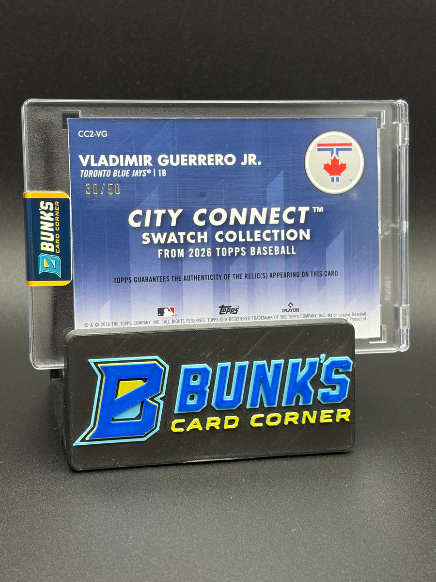 2026 Vladimir Guerrero Jr City Connect Topps Gold 30/50