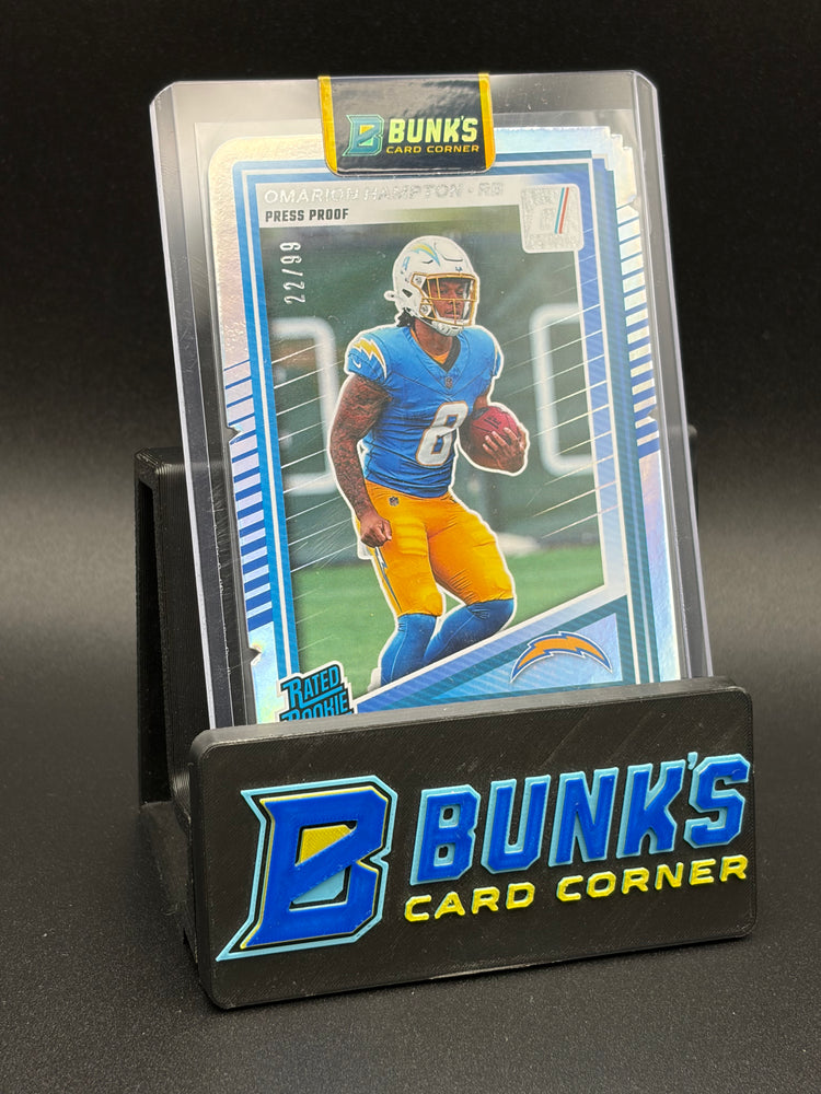2025 Omarion Hampton Donruss Press Proof 22/99 RC