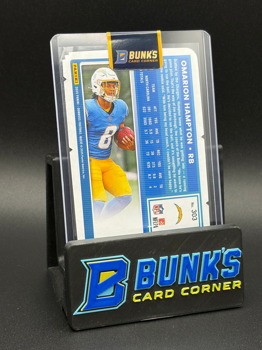 2025 Omarion Hampton Donruss Press Proof 22/99 RC