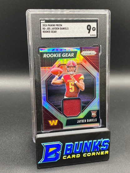 2024 Jayden Daniels Rookie Gear SGC 9 (Box A19)
