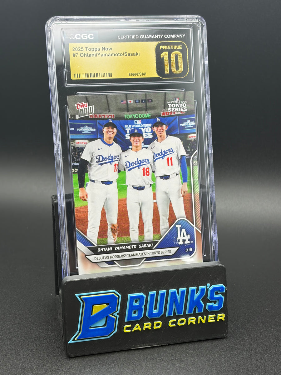 2025 Ohtani & Yamamoto & Saski Topps Now CGC Pristine 10