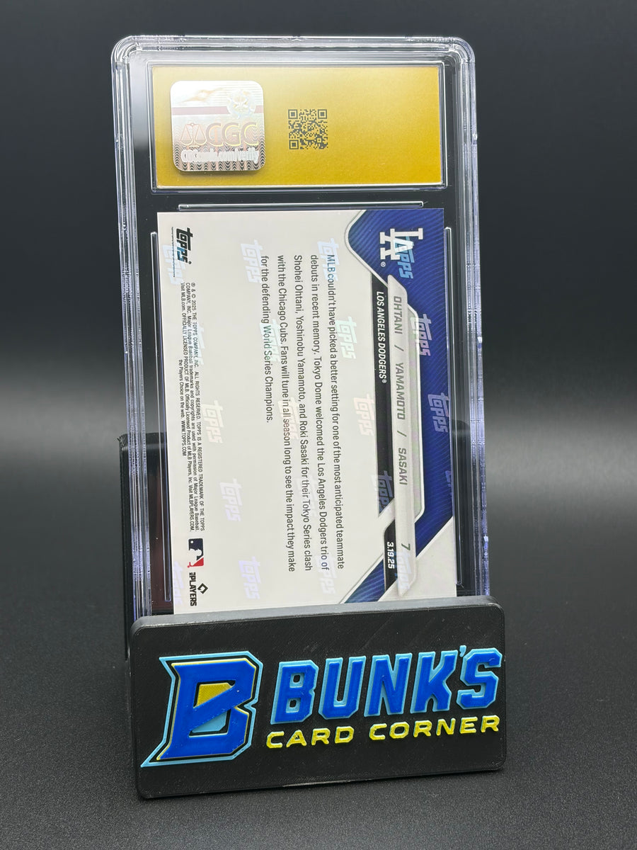 2025 Ohtani & Yamamoto & Saski Topps Now CGC Pristine 10