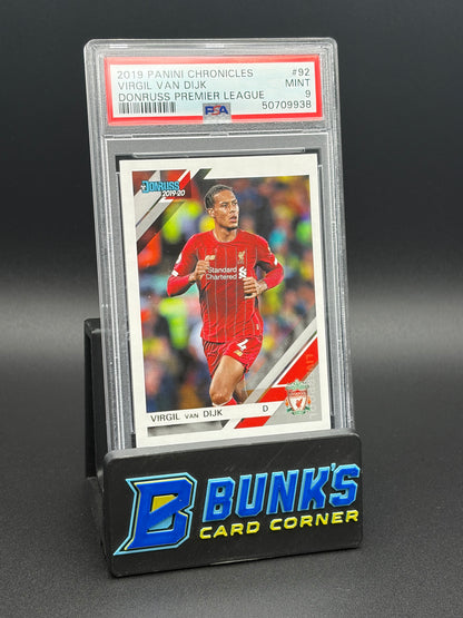 2019 Virgil Van Dijk Donruss Premier League PSA 9