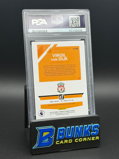 2019 Virgil Van Dijk Donruss Premier League PSA 9