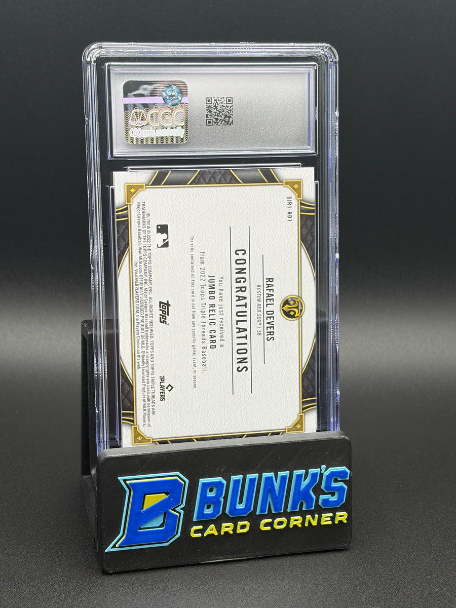 2022 Rafael Devers Single Jumbo Relics Topps Triple Thread CGC 10 15/48