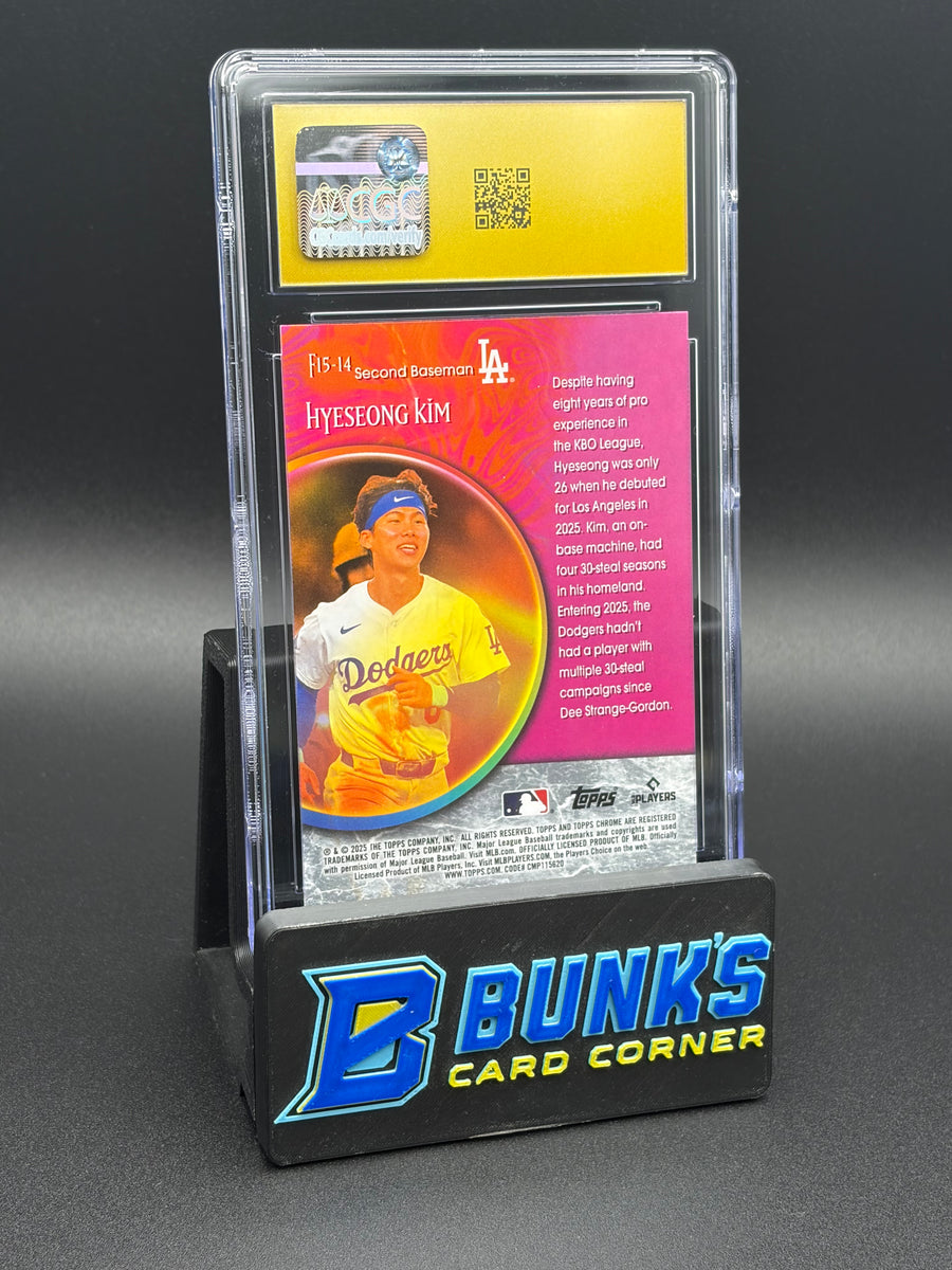 2025 Hyeseong Kim Fortune 15 Topps Chrome Update CGC Pristine 10 RC