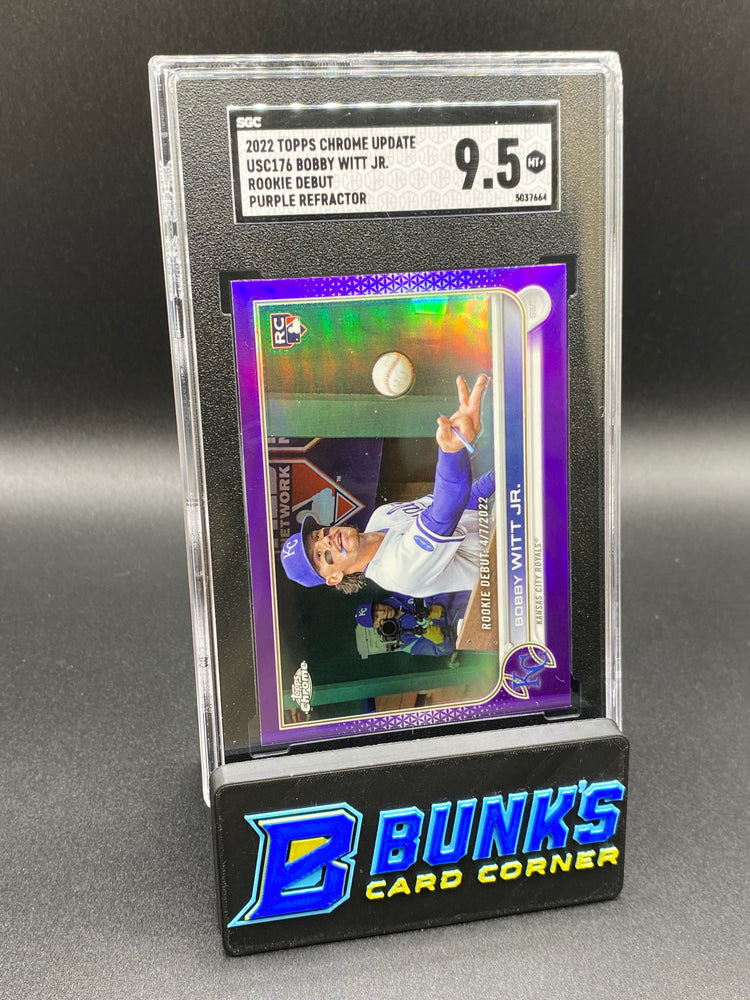 2022 Bobby Witt Jr. Rookie Debut Purple Ref. SGC 9.5