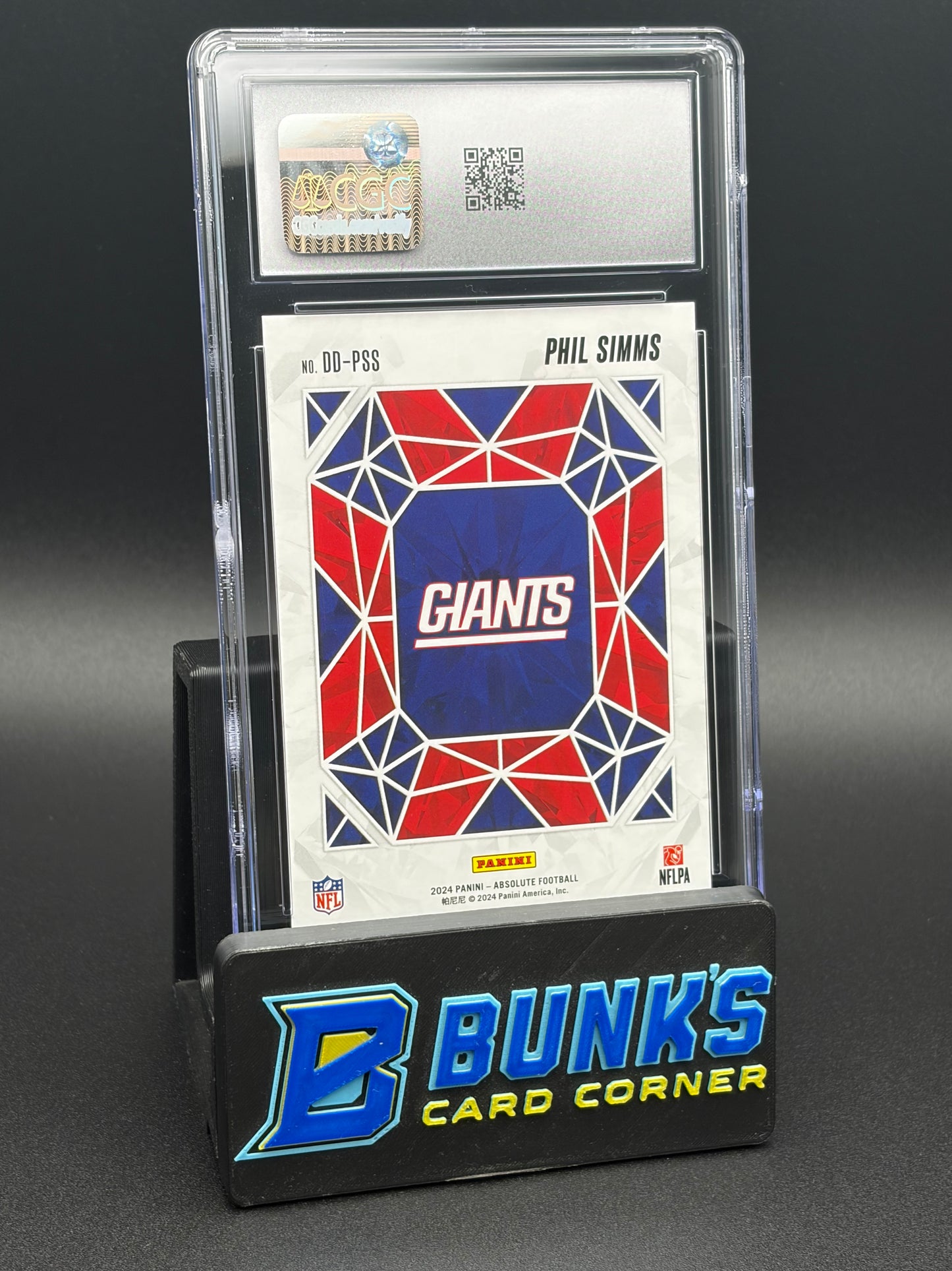 2024 Phil Simms Spectrum Gold Draft Diamonds Panini Absolute CGC 10 7/10