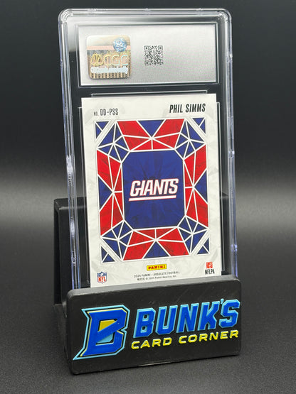 2024 Phil Simms Spectrum Gold Draft Diamonds Panini Absolute CGC 10 7/10