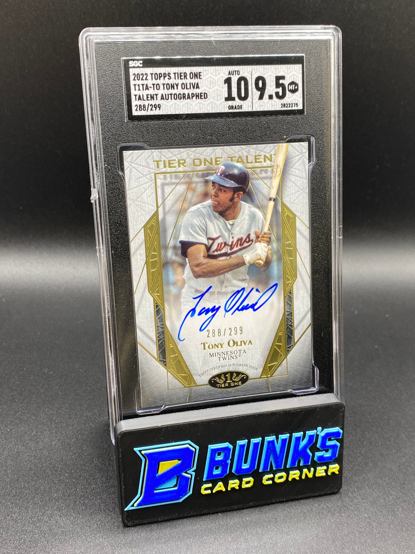 2022 Tony Oliva Talent Auto. SGC 10/9.5 (Box B67)
