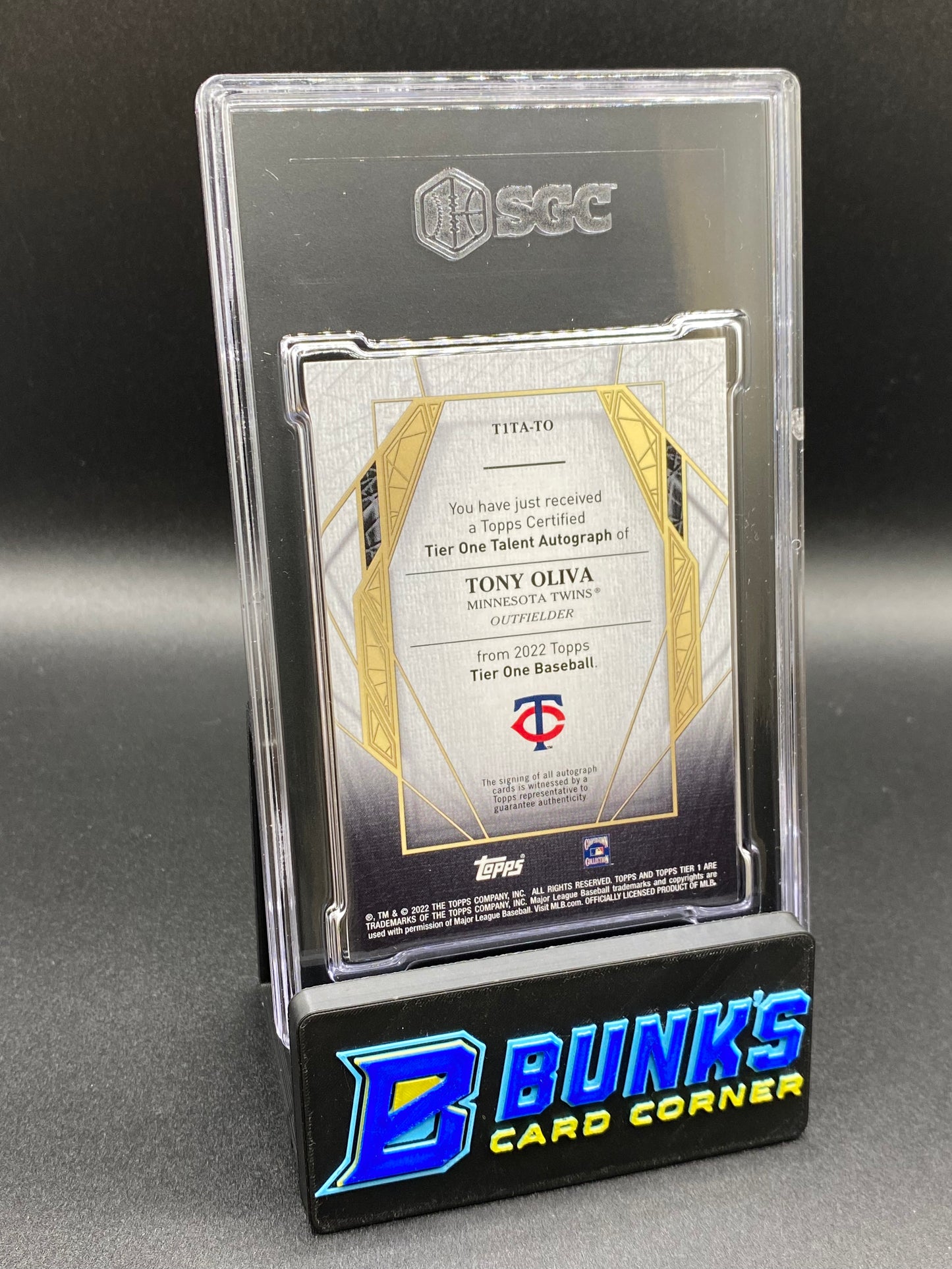 2022 Tony Oliva Talent Auto. SGC 10/9.5 (Box B67)