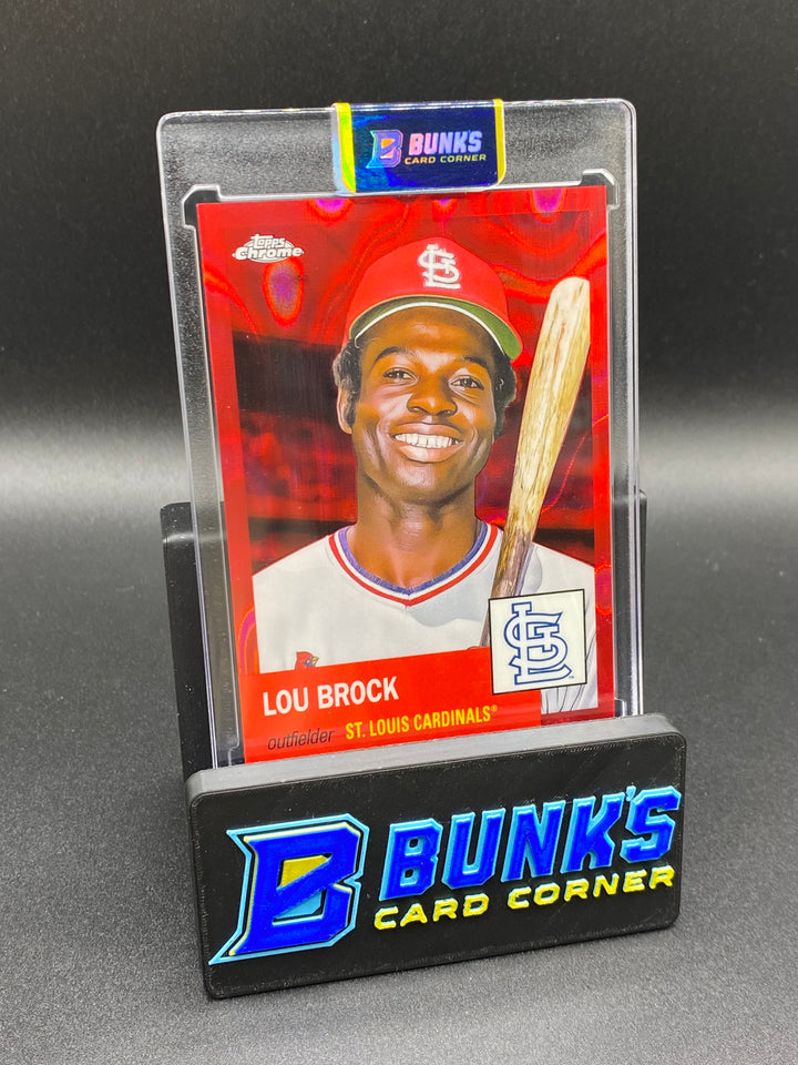 2022 Lou Brock Red Chrome 1/5 (Box B67)