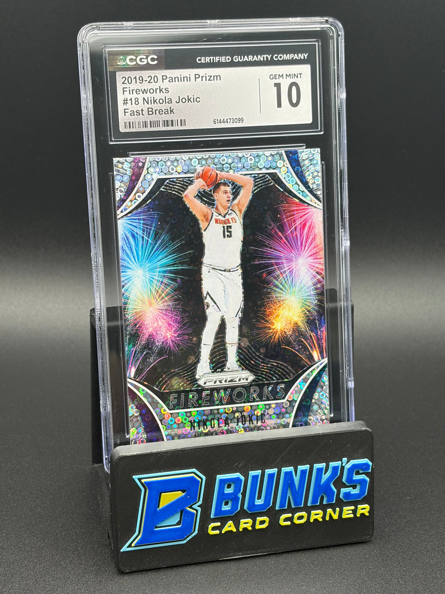 2019-20 Nikola Jokic Fast Break Fireworks Panini Prizm CGC 10