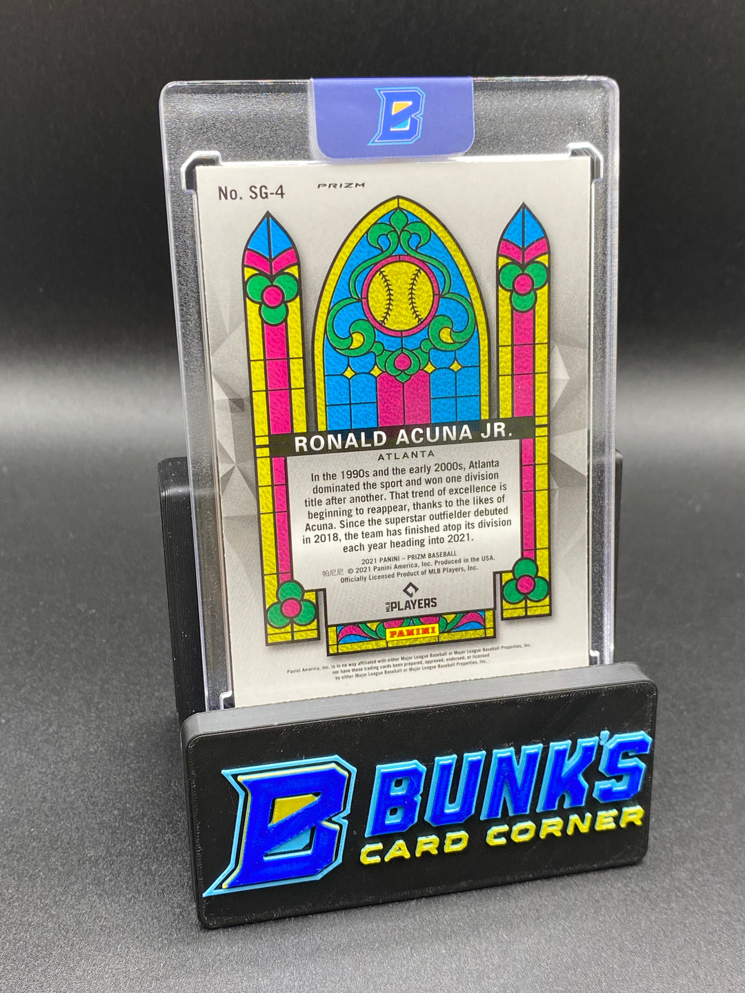 2021 Ronald Acuna Jr. Stained Glass White Wave (Box B67)
