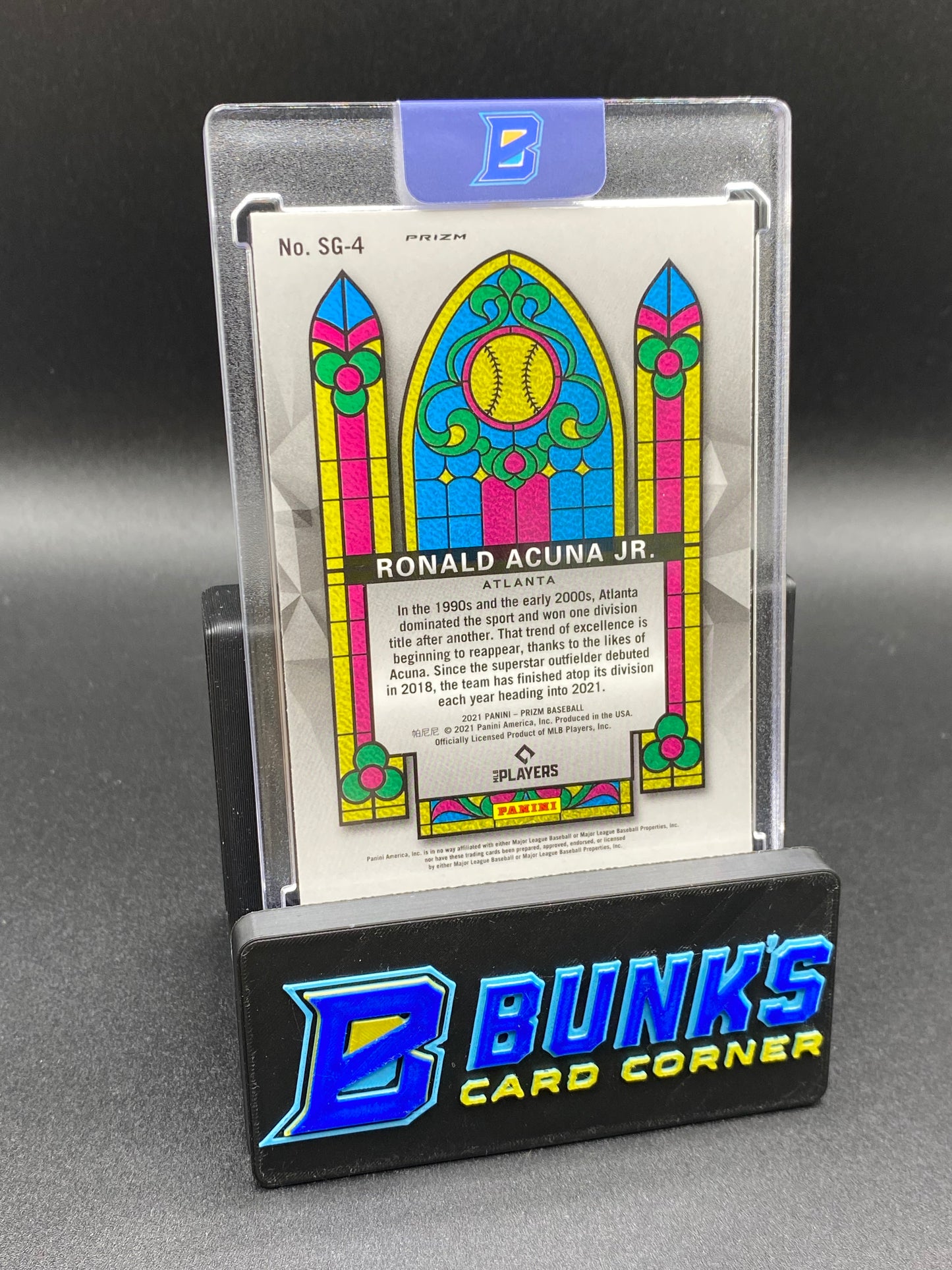 2021 Ronald Acuna Jr. Stained Glass White Wave (Box B67)