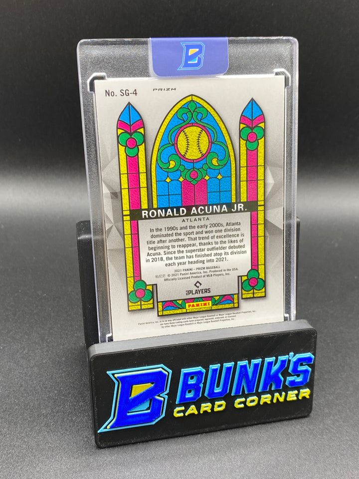 2021 Ronald Acuna Jr. Stained Glass White Wave (Box B67)