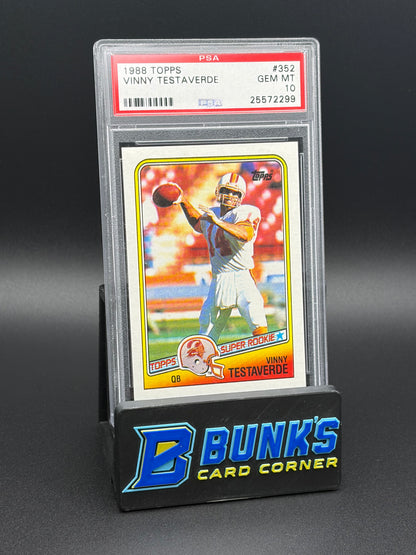 1988 Vinny Testaverde PSA 10 RC