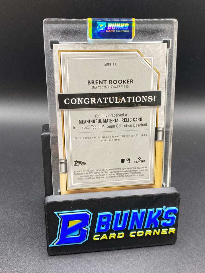 2021 Brent Rooker Game Used Memorabilia RC (Box B67)