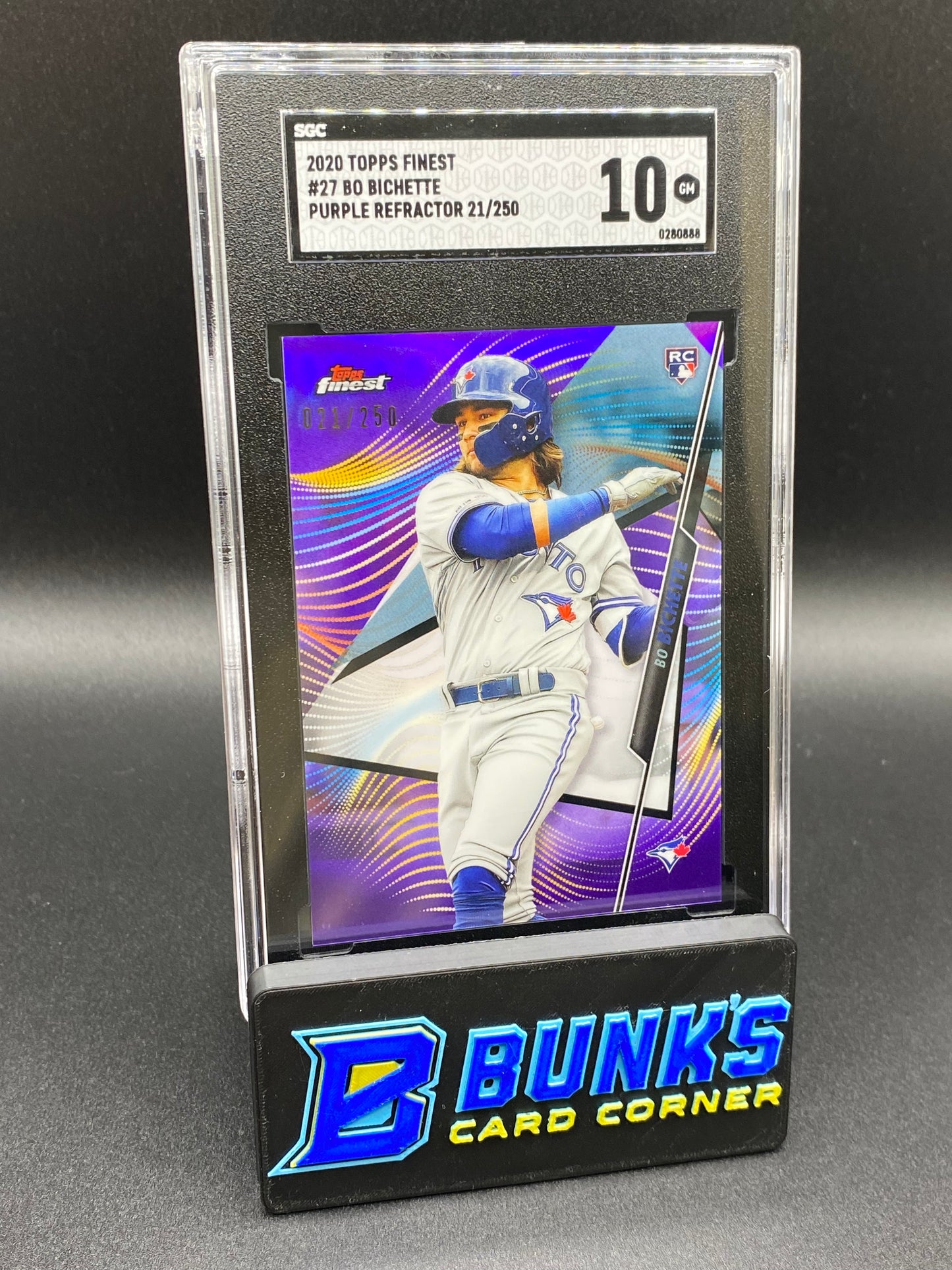 2020 Bo Bichette Purple Ref. SGC 10 (Box B67)