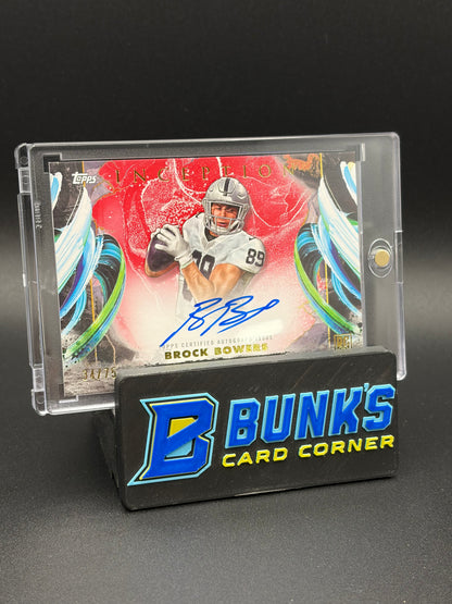 2024 Brock Bowers Rookie Auto Variation Topps Inception 34/75