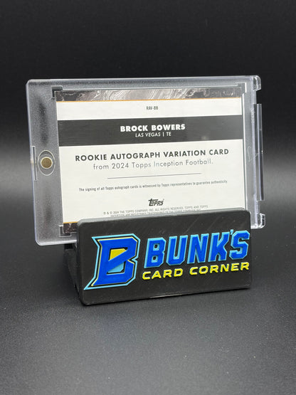 2024 Brock Bowers Rookie Auto Variation Topps Inception 34/75