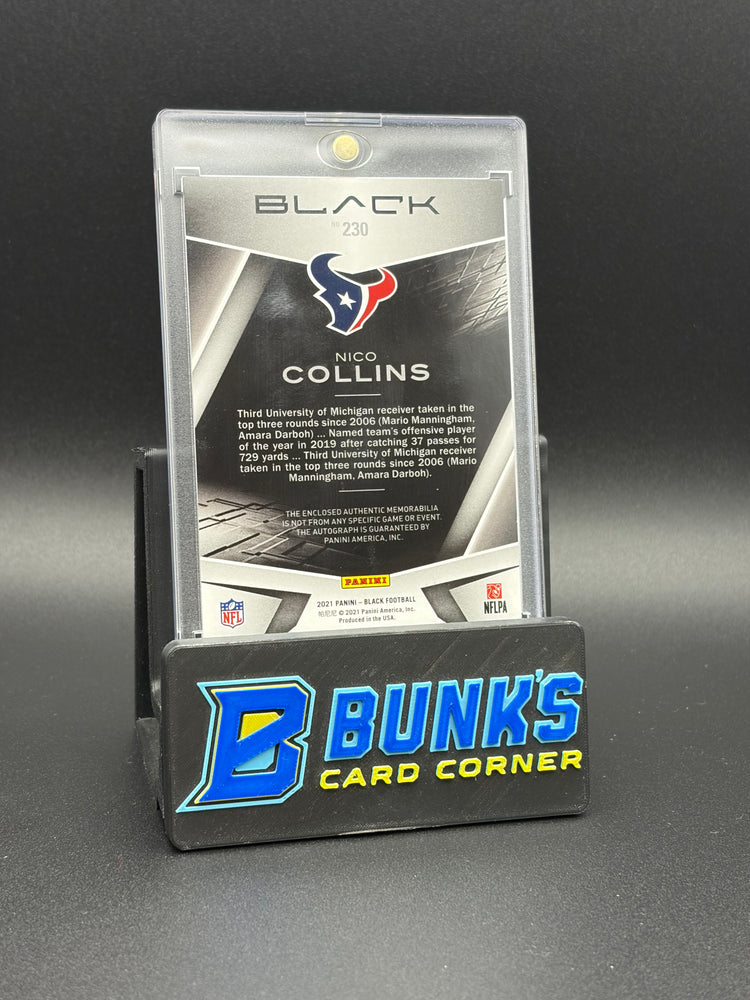 2021 Nico Collins Black Patch Auto RC 44/99