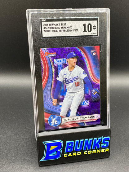 2024 Yoshinobu Yamamoto Purple Mojo Ref. SGC 10 (Box B67)