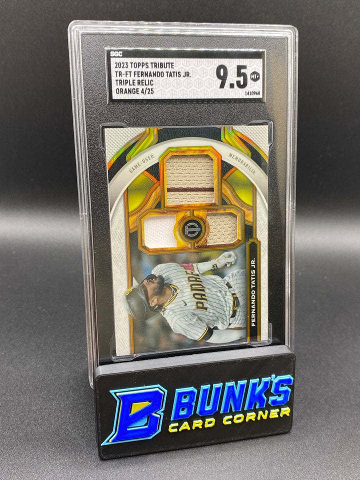 2023 Fernando Tatis Jr. Triple Relic SGC 9.5 (Box B68)