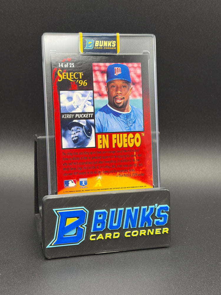1996 Kirby Puckett Select En Fuego SP Holo