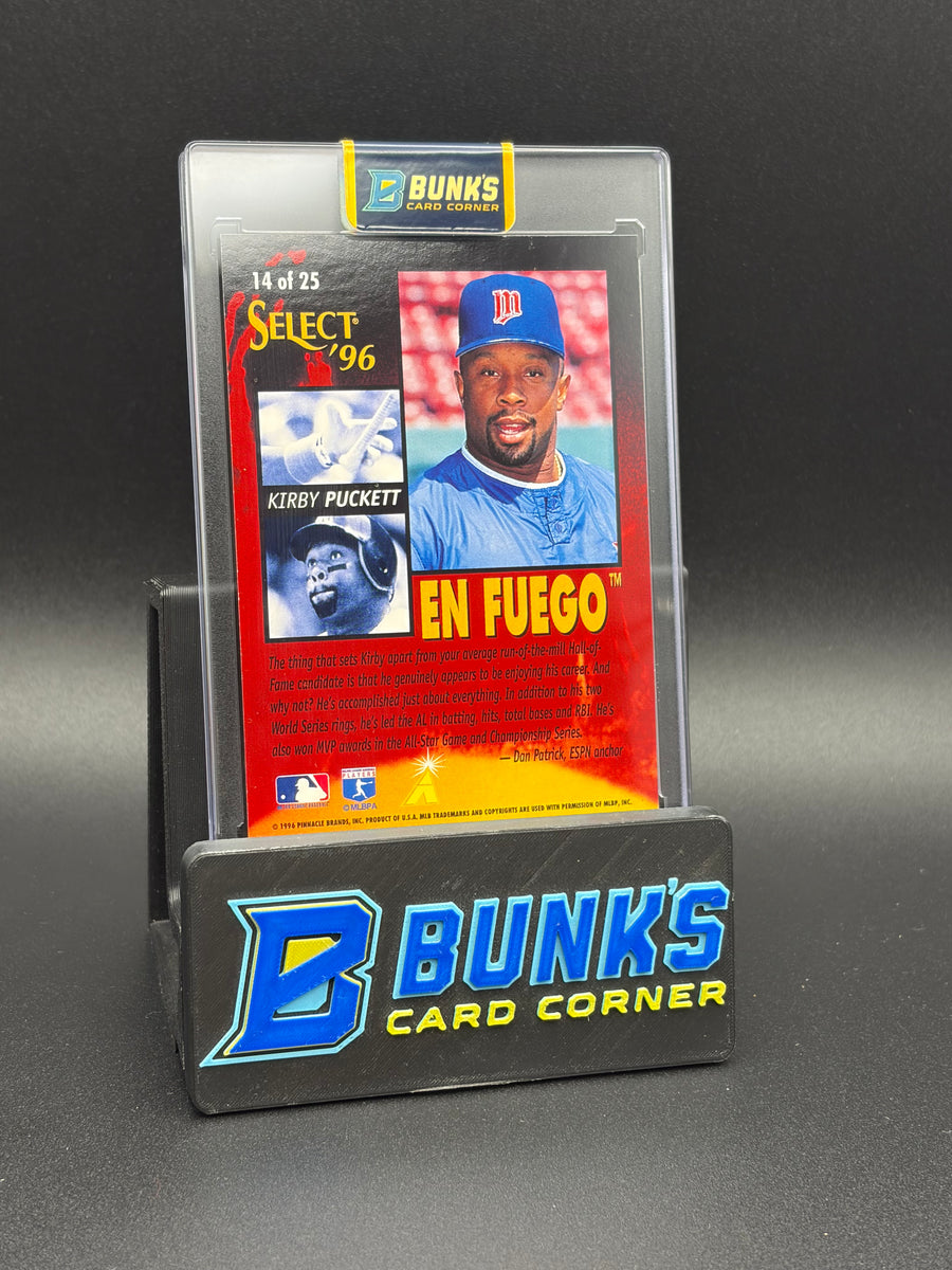 1996 Kirby Puckett Select En Fuego SP Holo