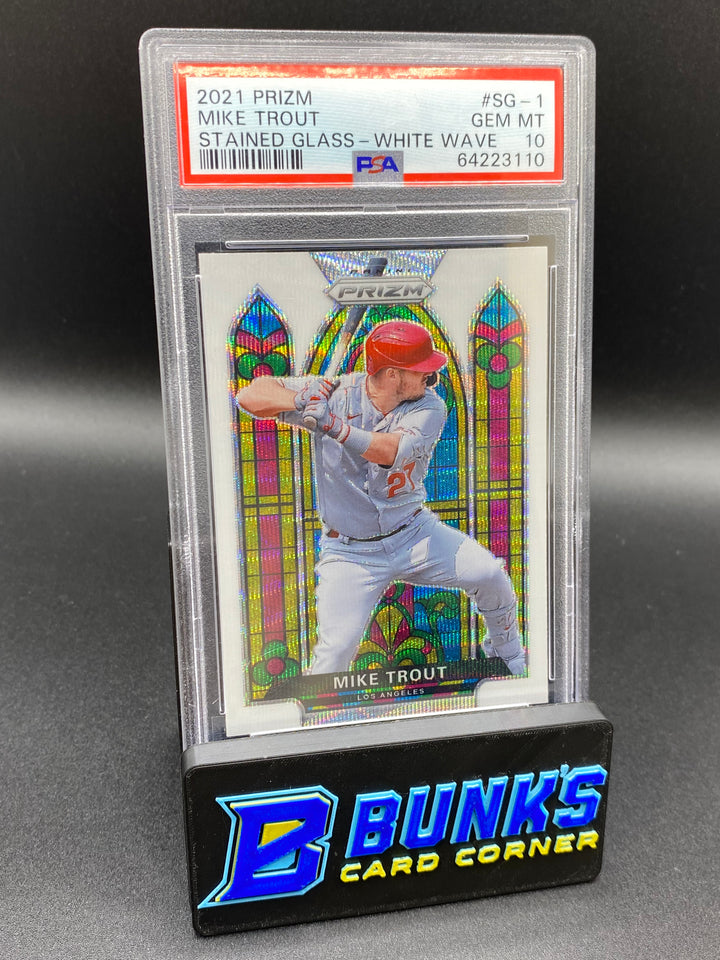 2021 Mike Trout Stained Glass PSA 10 (Box B68)