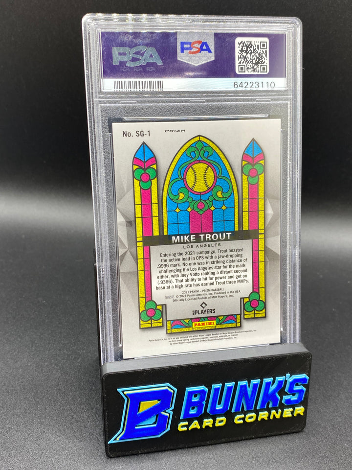 2021 Mike Trout Stained Glass PSA 10 (Box B68)