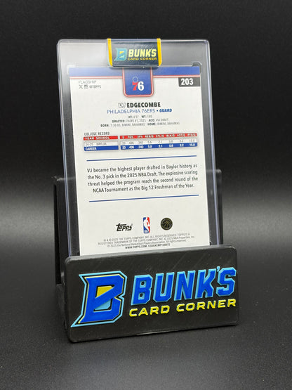 2025 VJ Edgecombe Logo Border Silver Topps RC
