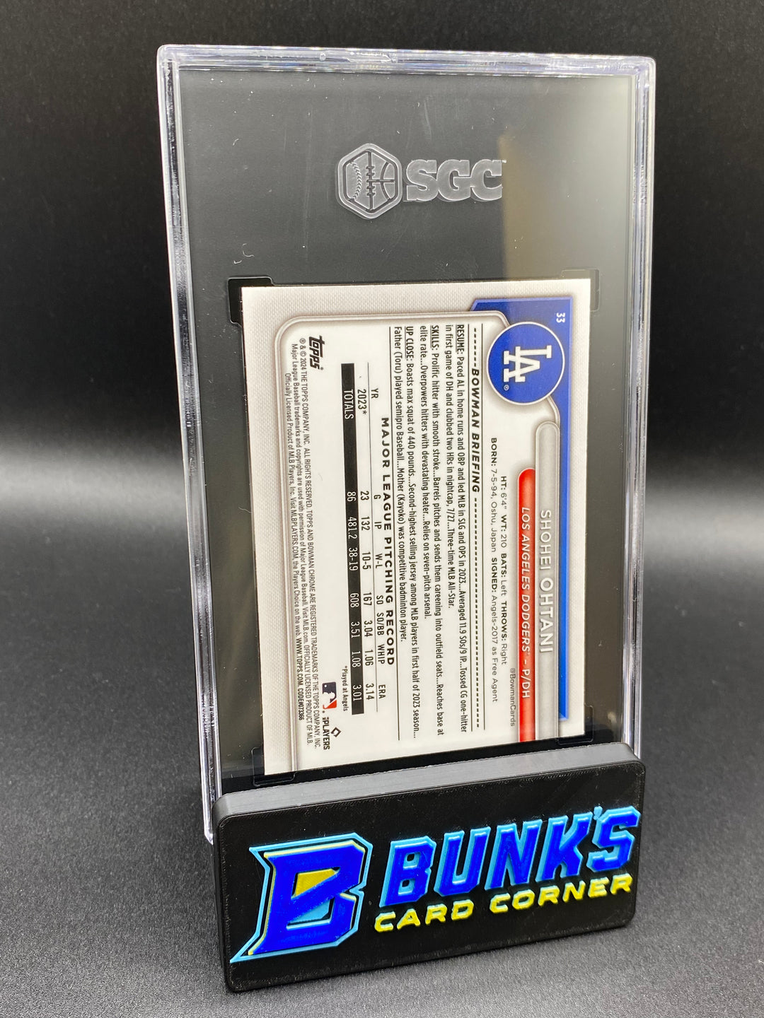 2024 Shohei Ohtani Pink Ref. SGC 10 (Box B68)