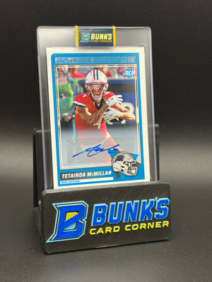 2025 Tetairoa McMillan Score Rookie Auto