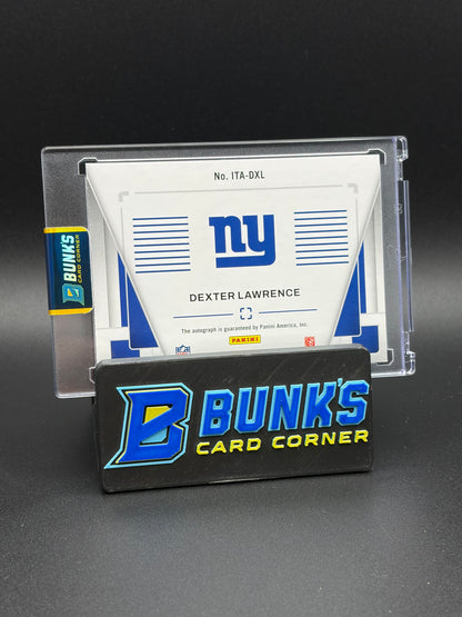 2025 Dexter Lawrence Photogenic Panini In the Action Auto 9/25