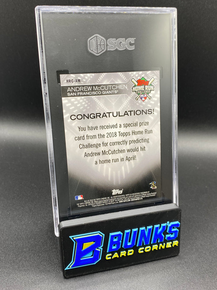 2018 Andrew McCutchen Silver 5/7 SGC 10 (Box B68)