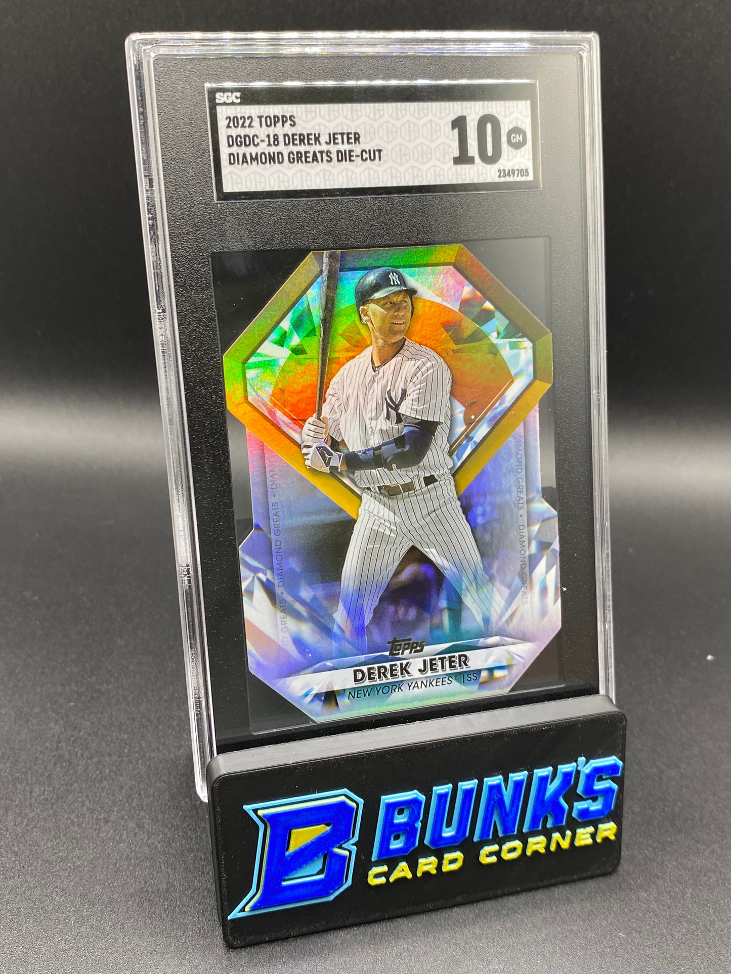 2022 Derek Jeter Diamond Greats Die-Cut SGC 10 (Box B68)