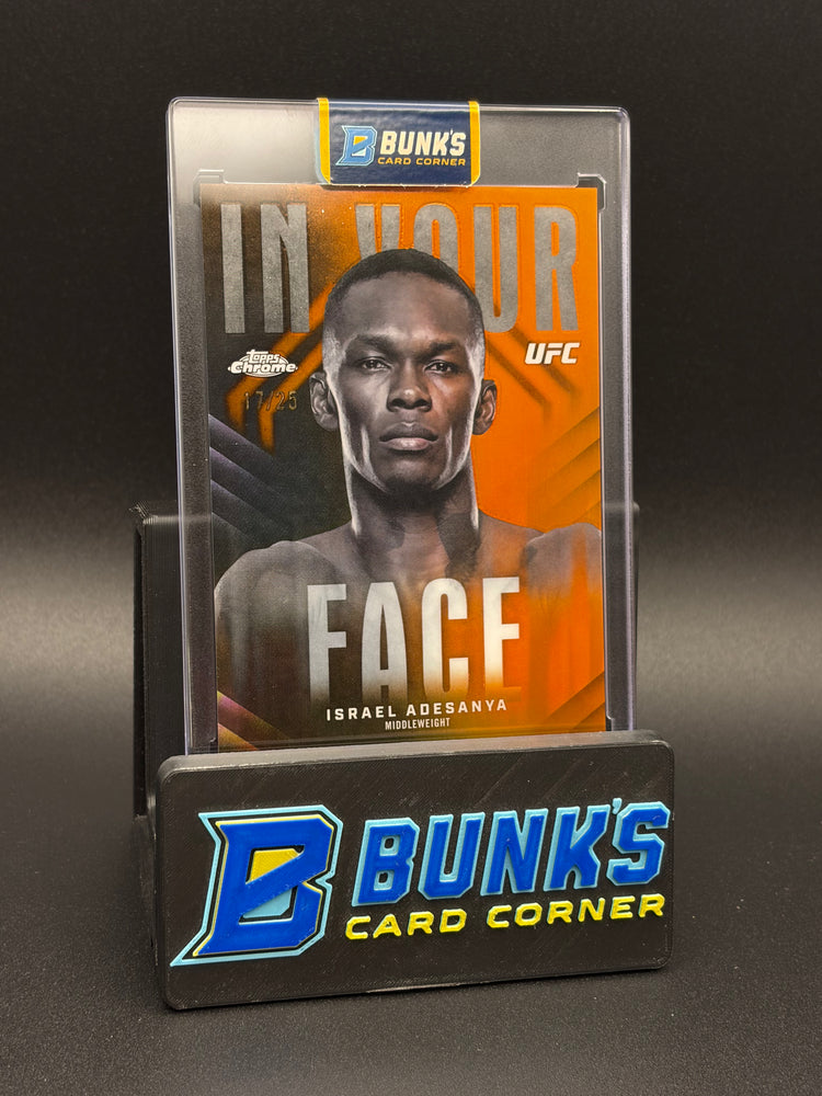 2026 Israel Adesanya In Your Face Topps 17/25