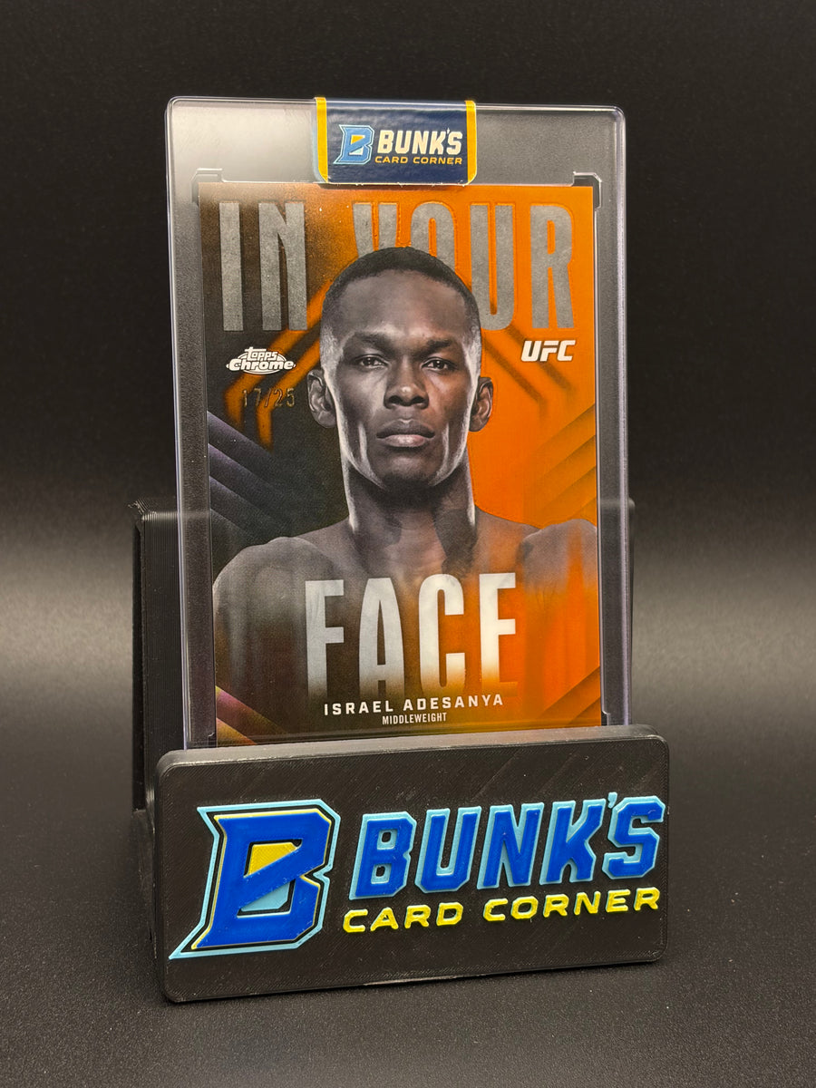 2026 Israel Adesanya In Your Face Topps 17/25