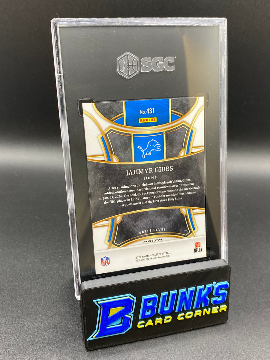 2023 Jahmyr Gibbs Disco Prizm SGC 9.5